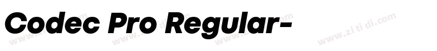 Codec Pro Regular字体转换